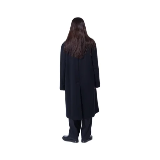 4/24 Kersey Tube Lapel Double Long Coat