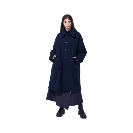 4/24 Kersey Oversized Stand Collar Coat