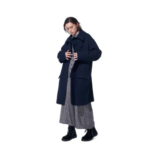 4/24 Kersey Oversized Stand Collar Coat