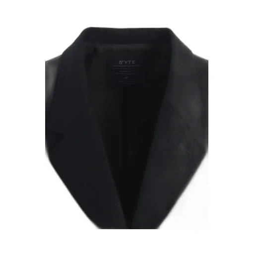 Lamb Wool Printed Messege Embroidery Tailored Jacket