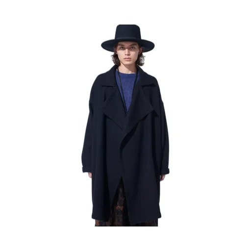 4/24 Kersey Frame Double Collar Drape Coat