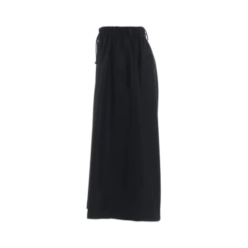 Lamb Wool Printed Messege Embroidery Culotte Pants