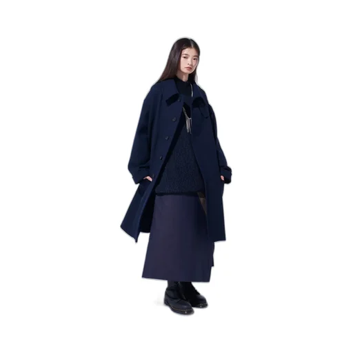 4/24 Kersey Oversized Stand Collar Coat