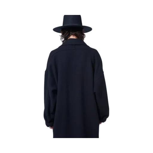 4/24 Kersey Frame Double Collar Drape Coat