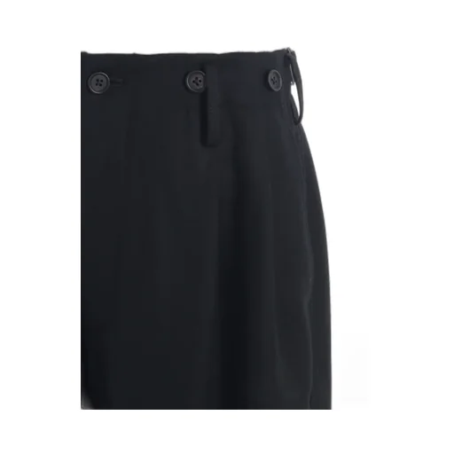 Lamb Wool Printed Messege Embroidery 2 Tuck Suspender Pants