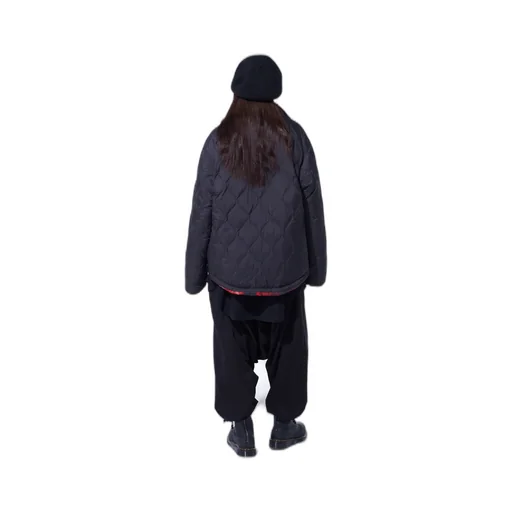 S'yte X Taion Reversible Quilted Red Printed Fleece Jacket
