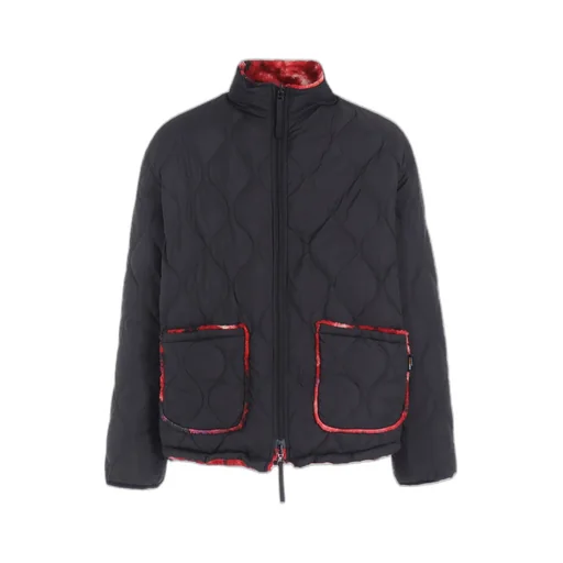 S'yte X Taion Reversible Quilted Red Printed Fleece Jacket