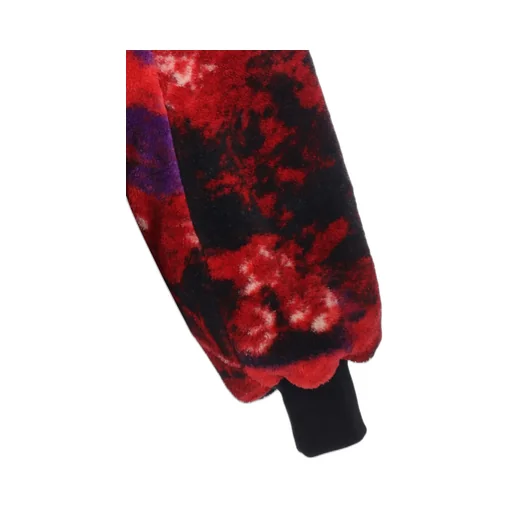 S'yte X Taion Reversible Long Bomber Jacket With Red Printed Fleece Lining