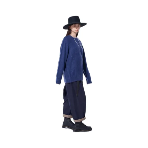 5G Brushed Mohair Pullover
