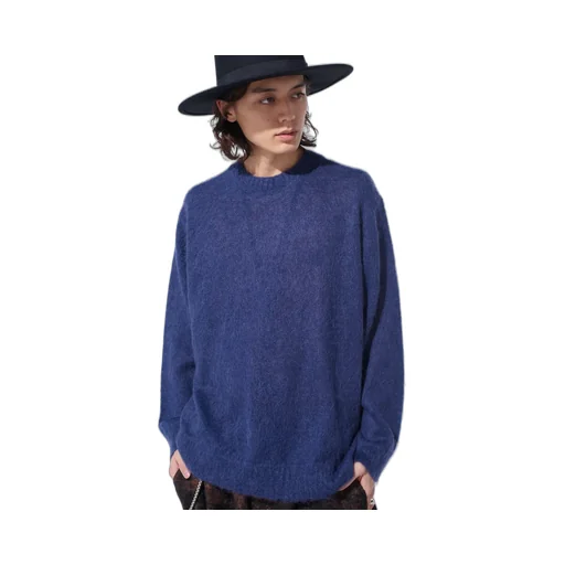 5G Brushed Mohair Pullover
