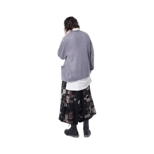 5G Brushed Mohair Cardigan