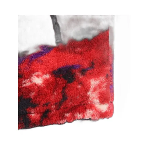 S'yte X Taion Reversible Quilted Red Printed Fleece Jacket