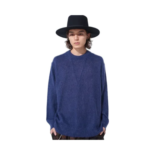 5G Brushed Mohair Pullover