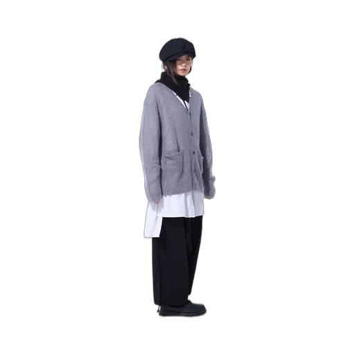 5G Brushed Mohair Cardigan