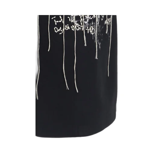 Lamb Wool Printed Messege Embroidery Tailored Jacket