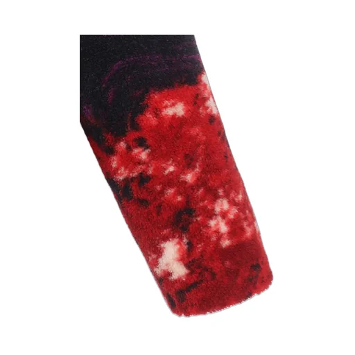 S'yte X Taion Reversible Quilted Red Printed Fleece Jacket