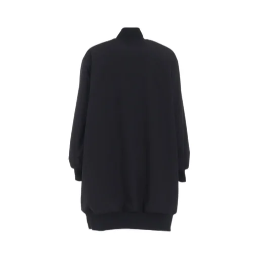 S'yte X Taion Reversible Long Bomber Jacket With Red Printed Fleece Lining