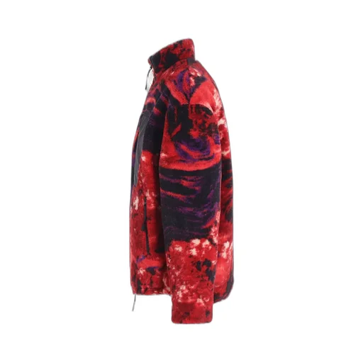 S'yte X Taion Reversible Quilted Red Printed Fleece Jacket
