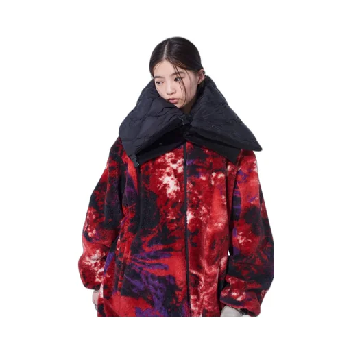 S'yte X Taion Reversible Quilted Down Scarf With Black Fleece Lining