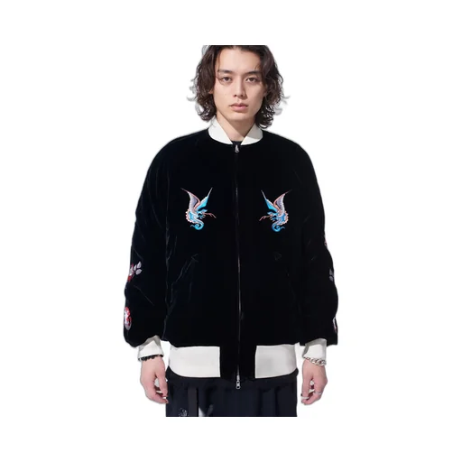 S'yte X Taion Embroidery Quilted Down Reversible Bomber Jacket