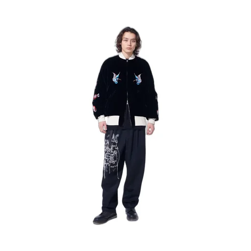 S'yte X Taion Embroidery Quilted Down Reversible Bomber Jacket
