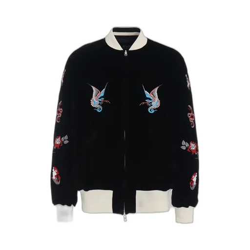 S'yte X Taion Embroidery Quilted Down Reversible Bomber Jacket