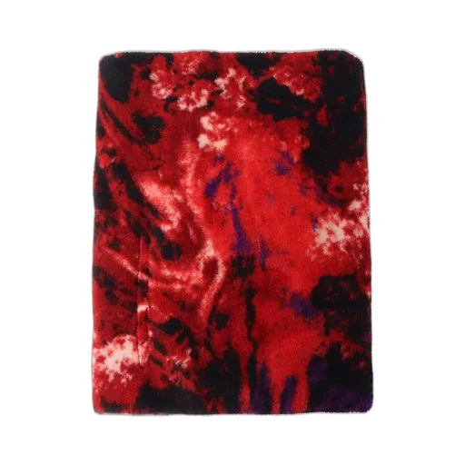 S'yte X Taion Reversible Quilted Down Scarf With Red Printed Fleece Lining