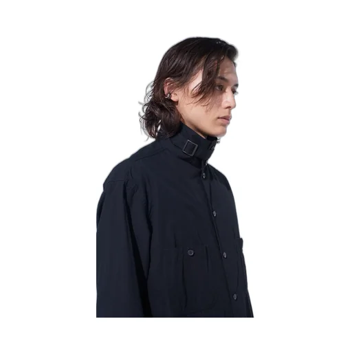 Cotton Linen Stand Collar Shirt