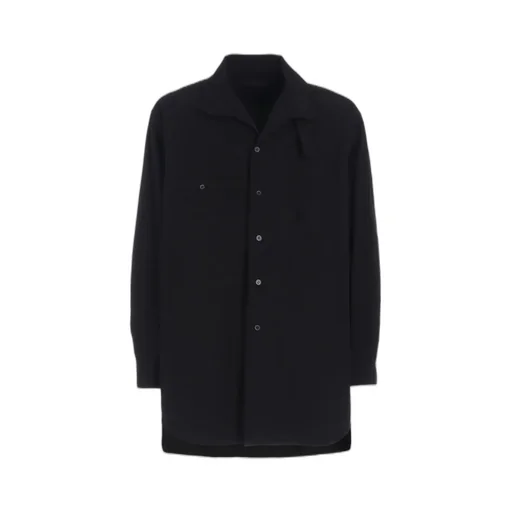 Cotton Linen Stand Collar Shirt