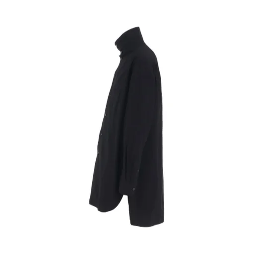 Cotton Linen Stand Collar Shirt