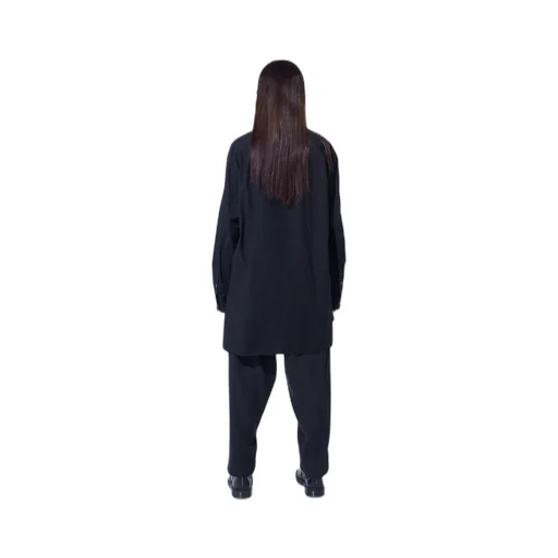 Striped Silk Angora Wool Tapered Pants