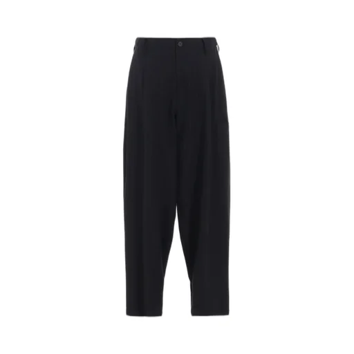 Striped Silk Angora Wool Tapered Pants