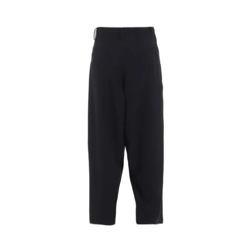Striped Silk Angora Wool Tapered Pants