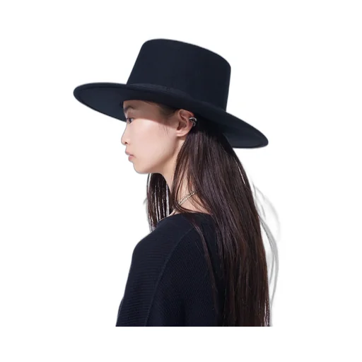 Wool Felt Wide Brim Hat