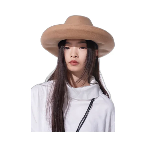 Wool Felt Rollable Brim Mountain Hat