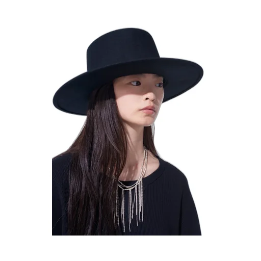 Wool Felt Wide Brim Hat