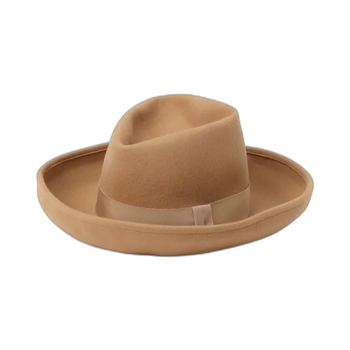 Wool Felt Rollable Brim Mountain Hat