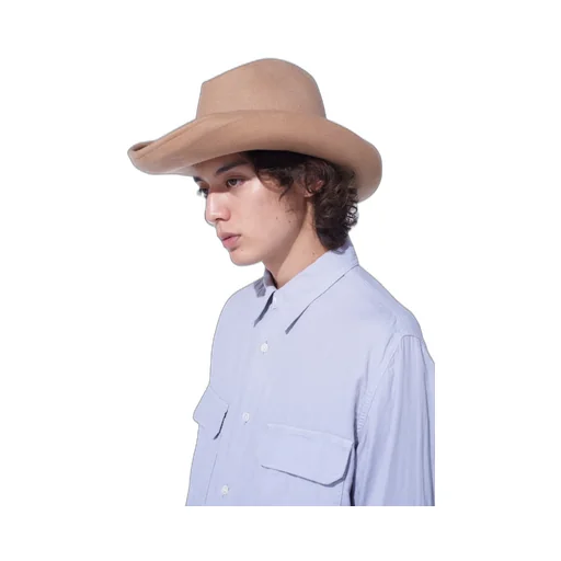 Wool Felt Rollable Brim Mountain Hat