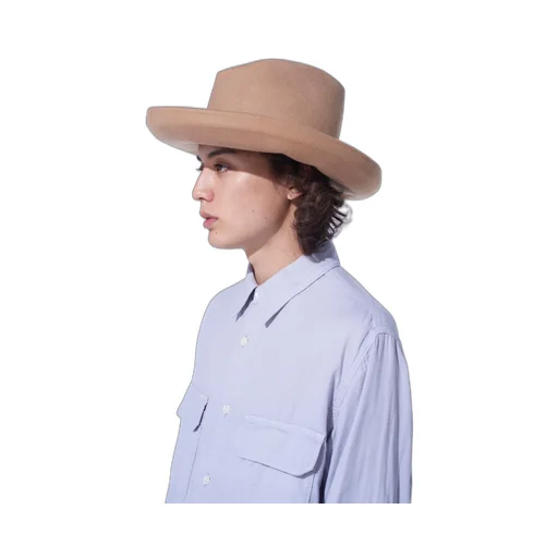 Wool Felt Rollable Brim Mountain Hat