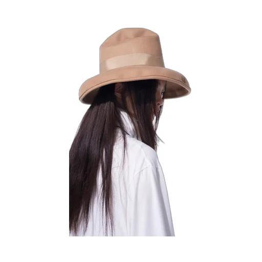 Wool Felt Rollable Brim Mountain Hat