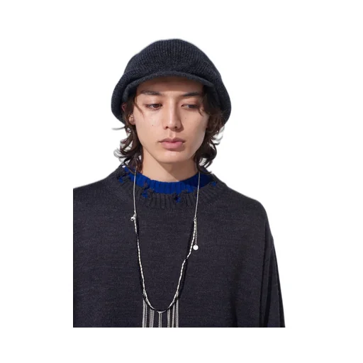 Wool Nylon Knit Casquette
