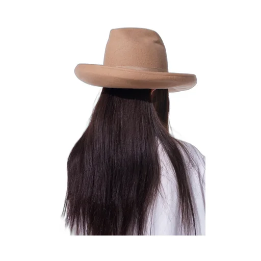 Wool Felt Rollable Brim Mountain Hat