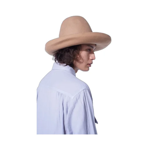 Wool Felt Rollable Brim Mountain Hat
