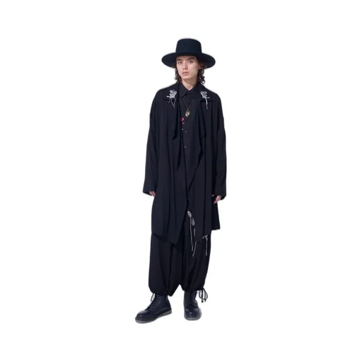 S'yte × Junji Ito -Uzumaki- Kirie Wearing Yohji Yamamoto Drape Coat