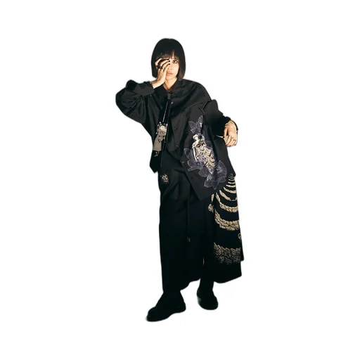 S'yte × Junji Ito -Uzumaki- Azami Wearing Yohji Yamamoto Printed Shirt