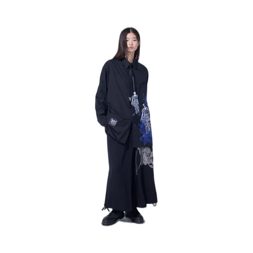S'yte × Junji Ito -Uzumaki- Azami Wearing Yohji Yamamoto Printed Shirt