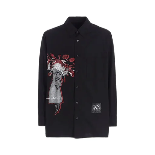 S'yte × Junji Ito -Uzumaki- Kirie Wearing Yohji Yamamoto Printed Shirt