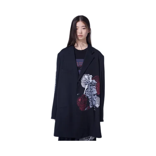 S'yte × Junji Ito -Uzumaki- Azami Wearing Yohji Yamamoto Printed Jacket