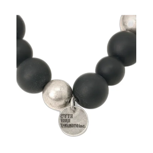 Onyx Bead+Lava Stone Bracelet
