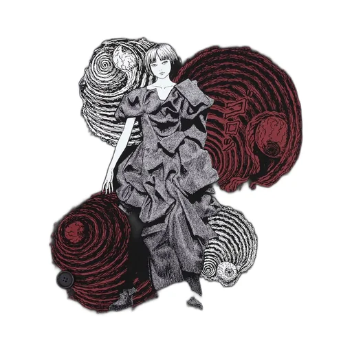 S'yte × Junji Ito -Uzumaki- Azami Wearing Yohji Yamamoto Printed Jacket